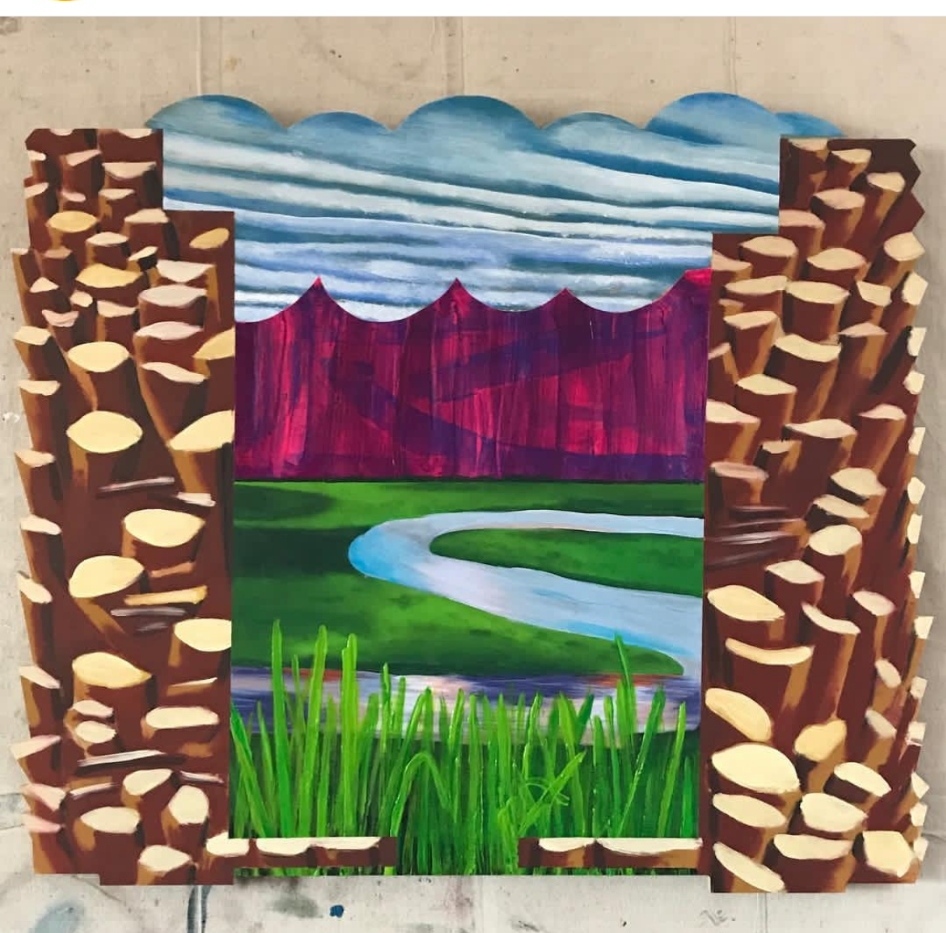 Oil and Acrylic on MDF, 2018, April 23, 2018